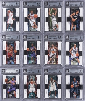 2003-04 UD "Exquisite Collection" BGS MINT 9 and BGS NM-MT+ 8.5 Collection (12 Different)